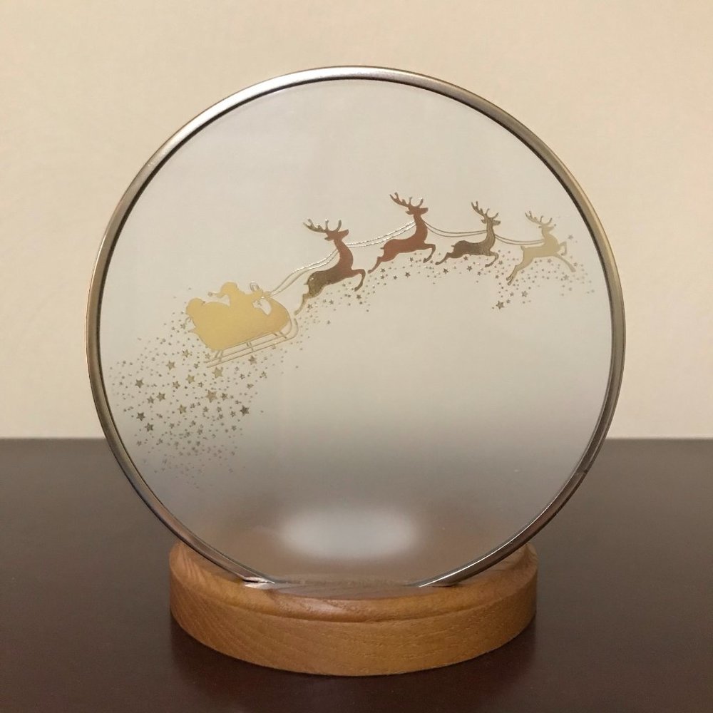 Bath & Body Works Santa & Reindeer Candle Holder